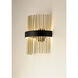 Chimes WiZ LED 7 inch Black and Satin Nickel and Satin Brass Wall Sconce Wall Light in Black and Satin Brass and Satin Nickel