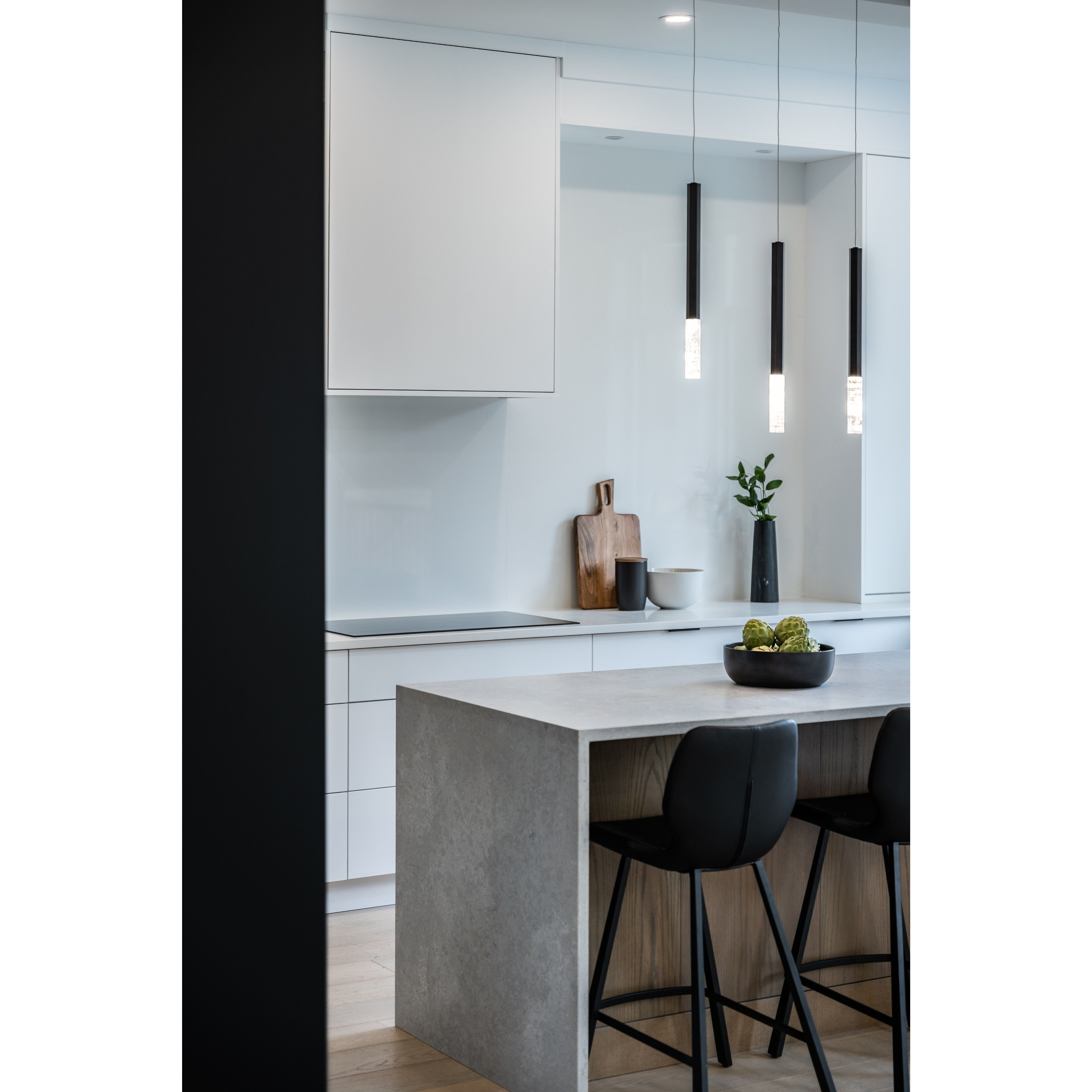 Diaphane LED 1.5 inch Black Single Pendant Ceiling Light