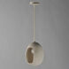 Luna LED 9.5 inch Chaulk White Single Pendant Ceiling Light