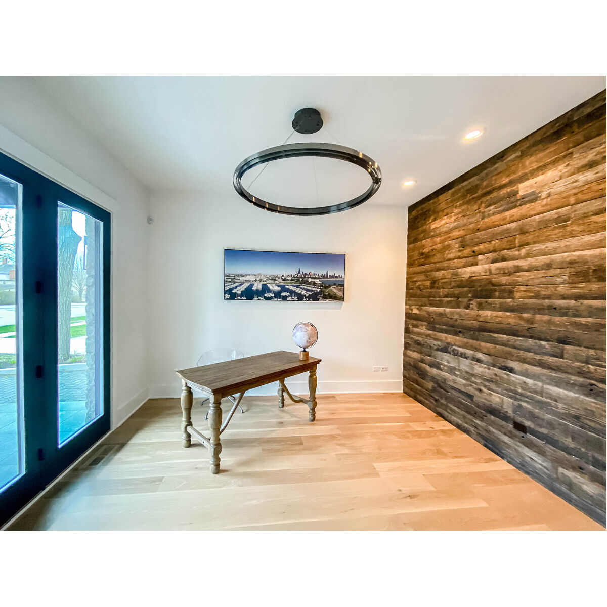 Echo LED 39.5 inch Brushed Gunmetal Suspension Pendant Ceiling Light