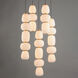 Soji LED 23.5 inch Black and Gold Chandelier Ceiling Light