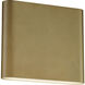 Spartan LED 7.75 inch Natural Aged Brass ADA Wall Sconce Wall Light