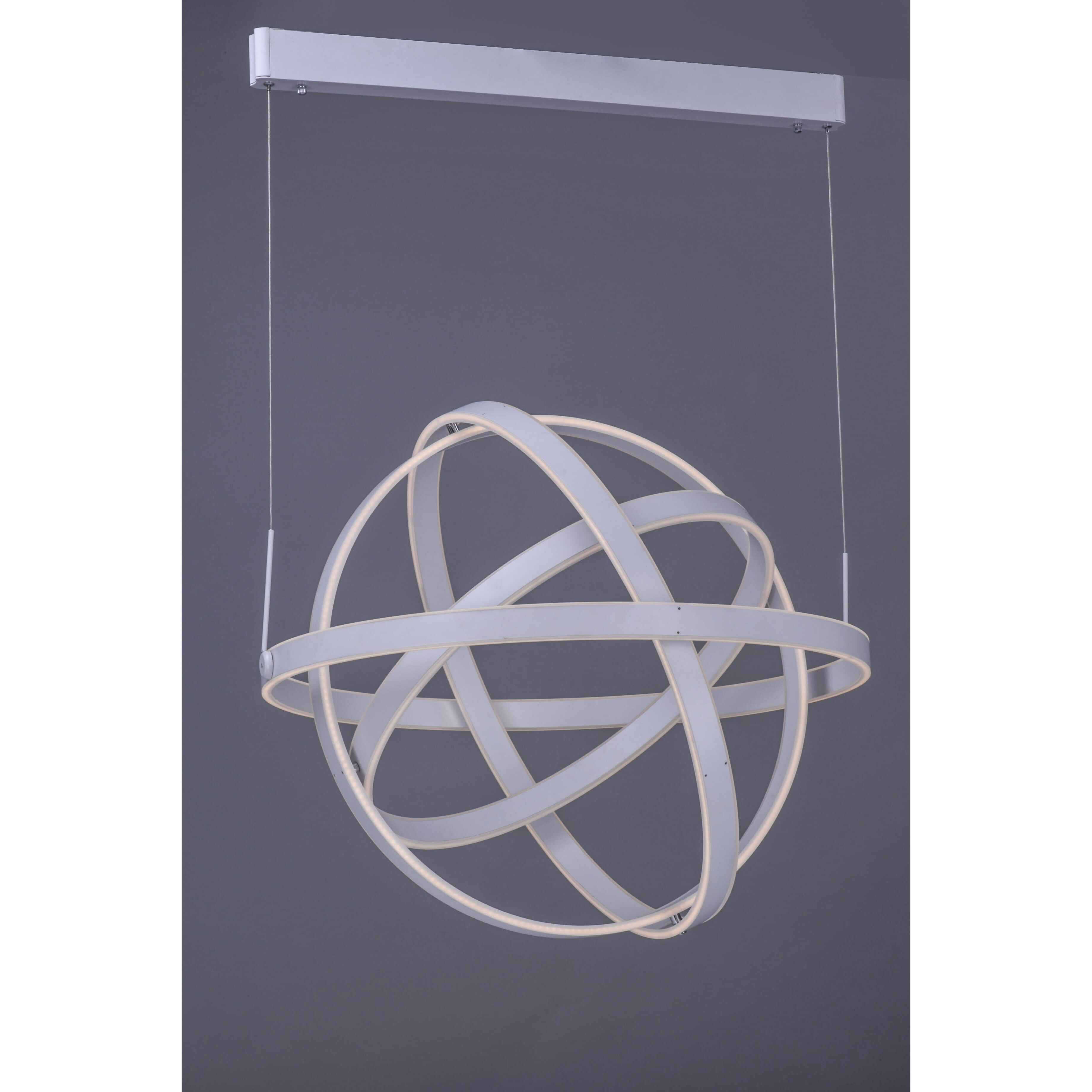 Gyro LED LED 19.75 inch Matte White Single Pendant Ceiling Light