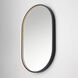 Elisse 32 X 20 inch Black LED Mirror