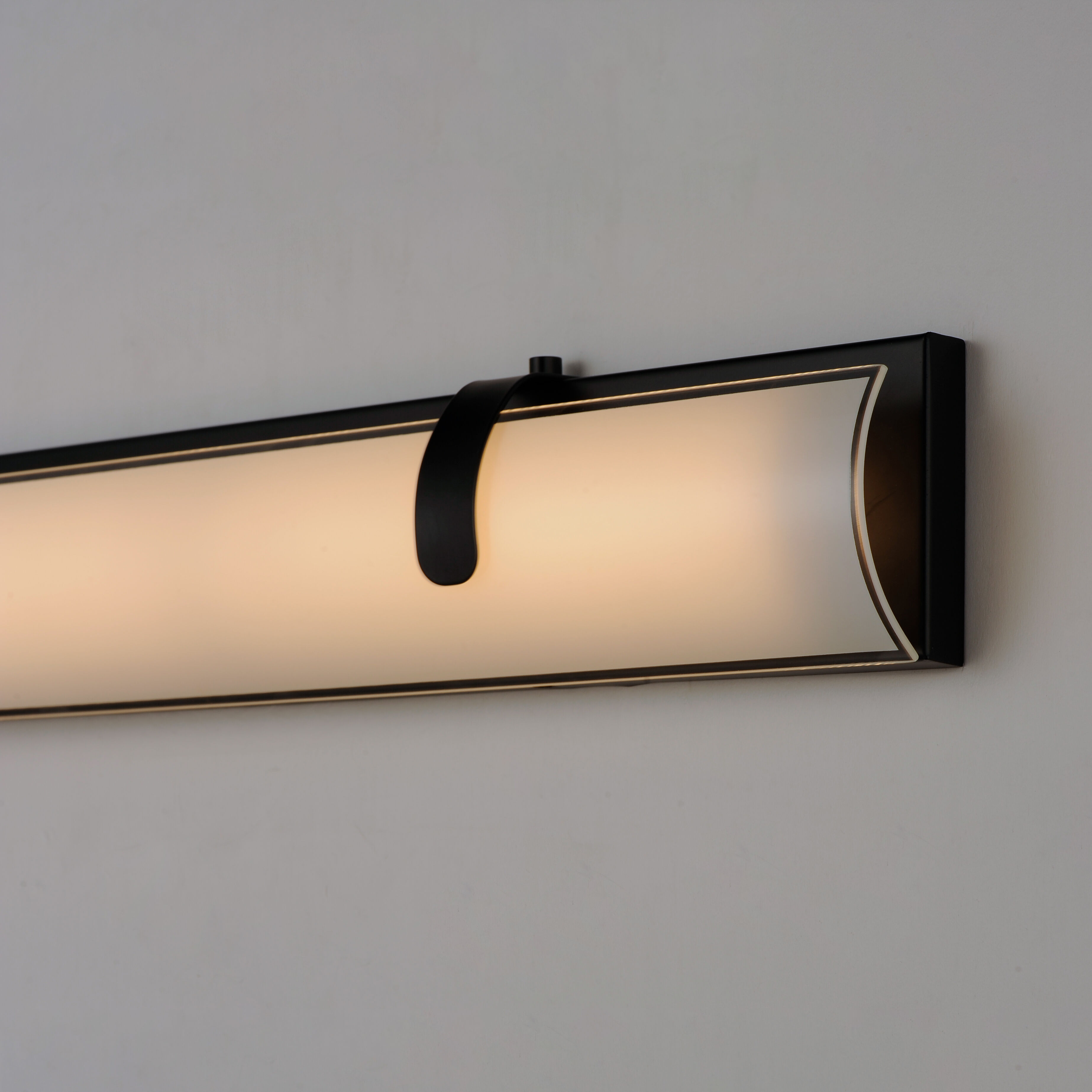 Clutch LED 30 inch Black Bath Vanity Light Wall Light