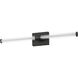 Fuse LED 30 inch Black Bath Vanity Wall Light
