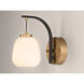 Soji LED 4.75 inch Black and Gold Wall Sconce Wall Light