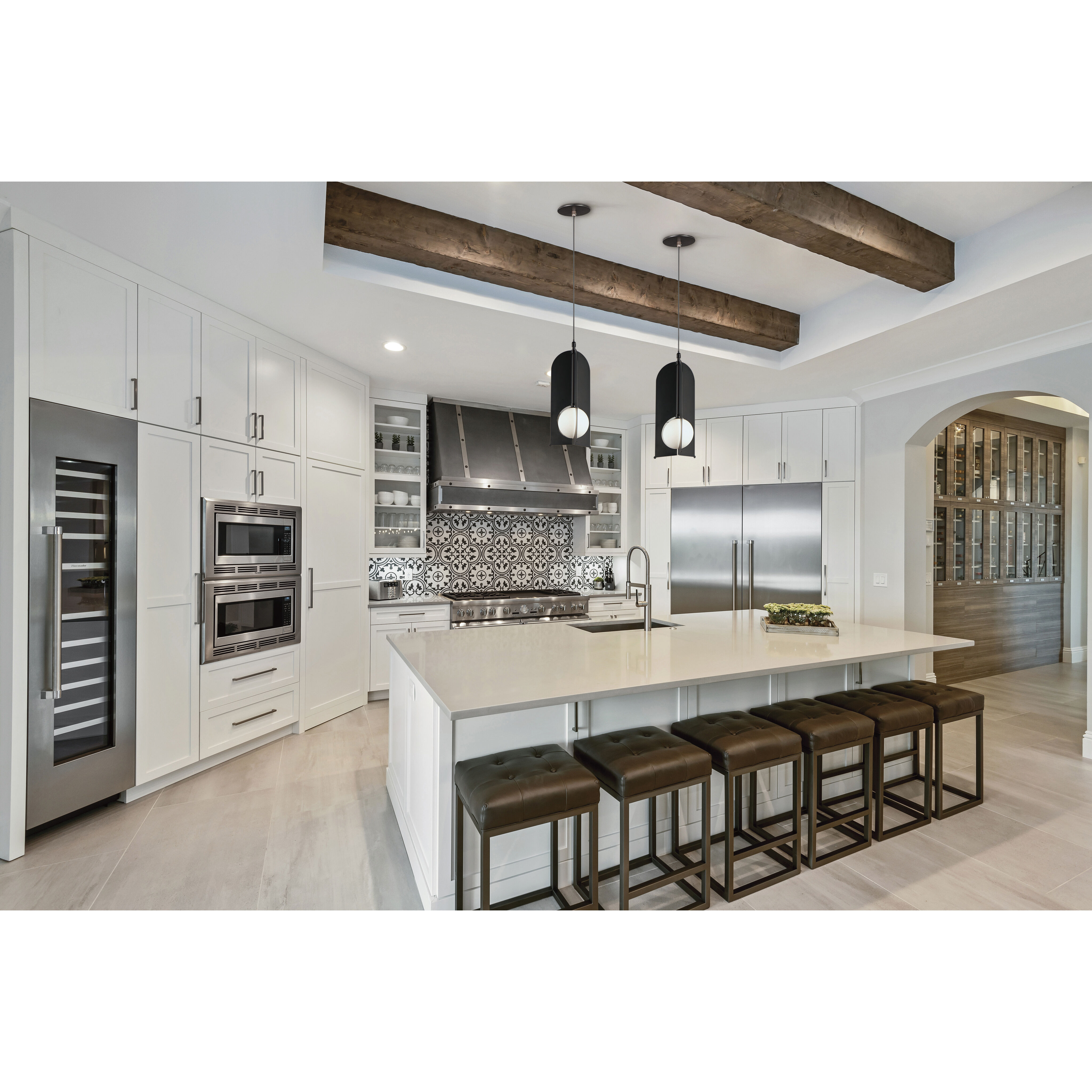 Pendulum LED 7.5 inch Black Mini Pendant Ceiling Light