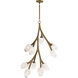 Blossom LED 19.25 inch Natural Aged Brass Multi-Light Pendant Ceiling Light