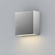 Cubed LED 5.5 inch Satin Aluminum Outdoor Wall Mount