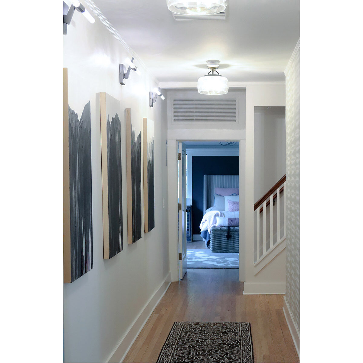 Light Saber LED LED 33.75 inch Gunmetal Mini Chandelier Ceiling Light