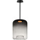 Bombona LED 16 inch Black Single Pendant Ceiling Light