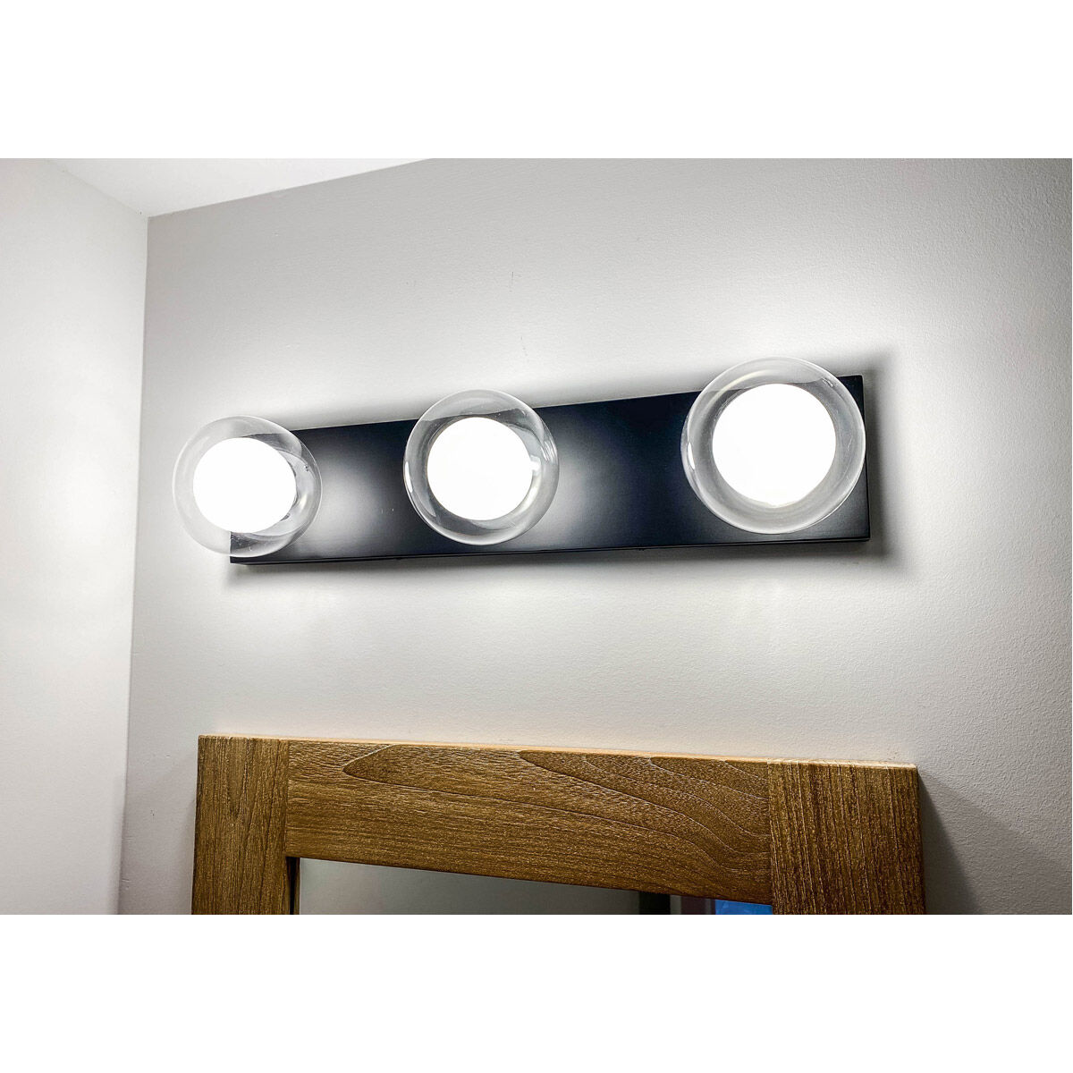 Pod LED 40 inch Black and Gold Multi-Light Pendant Ceiling Light