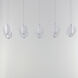 Rhythm LED 33.5 inch Polished Chrome Linear Pendant Ceiling Light