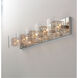 Gem 5 Light 39 inch Polished Chrome Bath Vanity Light Wall Light