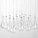 Larmes LED LED 24.5 inch Polished Chrome Multi-Light Pendant Ceiling Light