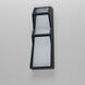 Totem LED 16 inch Black Outdoor Wall Sconce