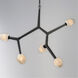 Blossom LED 35.75 inch Black Multi-Light Pendant Ceiling Light