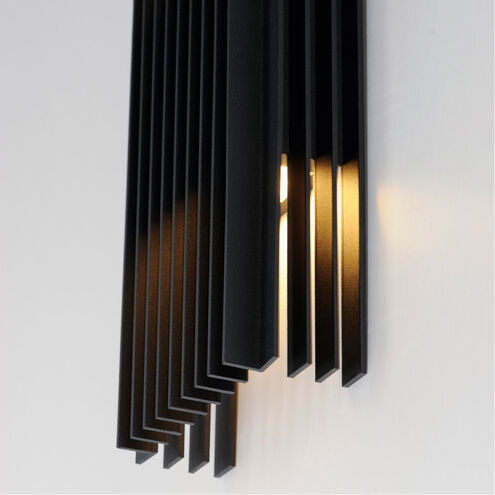 Rampart LED 14 inch Black Outdoor Wall Sconce