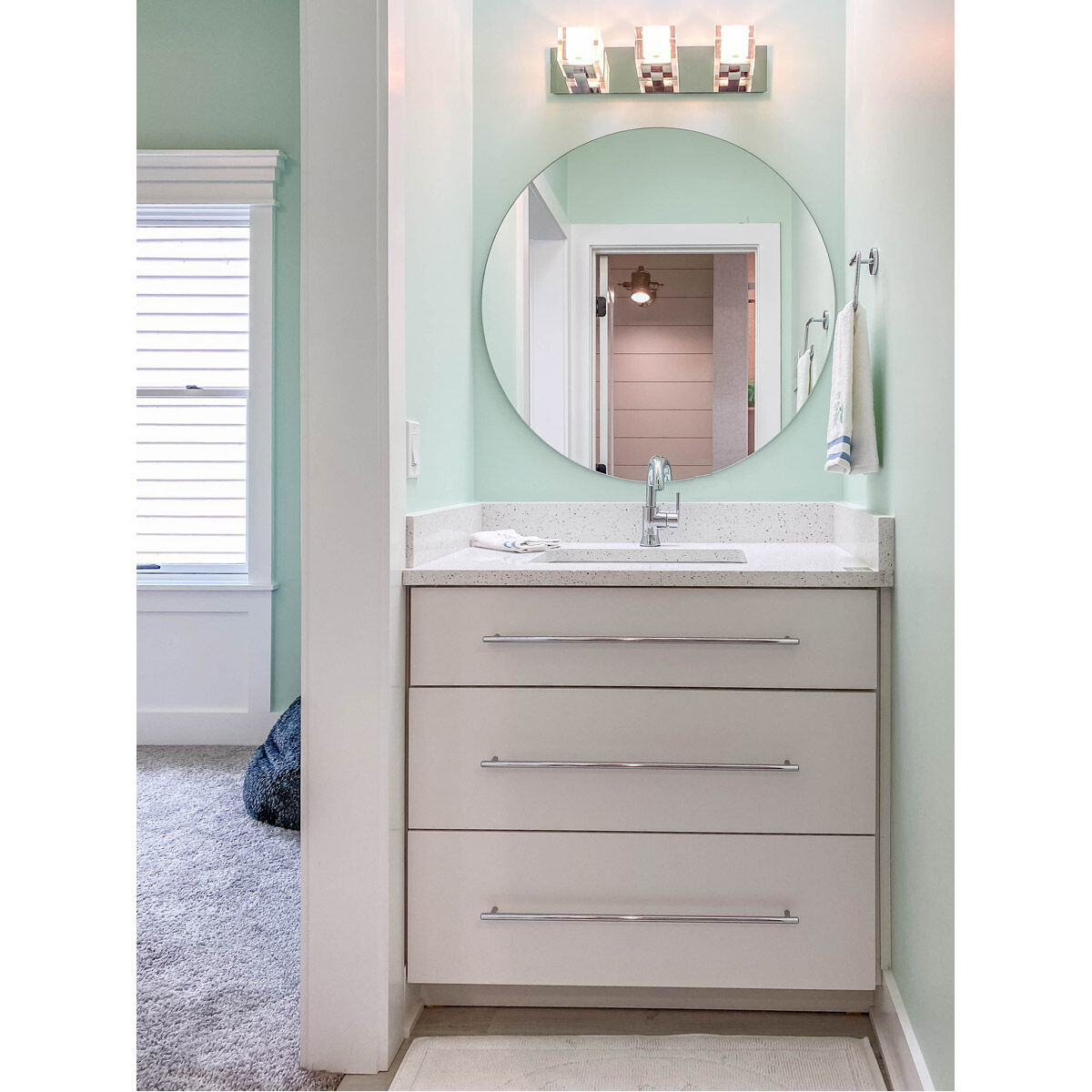 Blocs 8 Light 16.5 inch Polished Chrome Pendant Ceiling Light