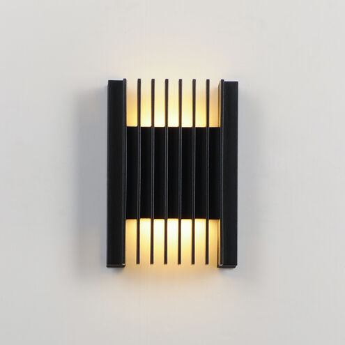 Rampart LED 5.5 inch Black Outdoor Wall Sconce