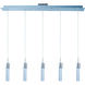 Fizz IV LED 39 inch Polished Chrome Linear Pendant Ceiling Light
