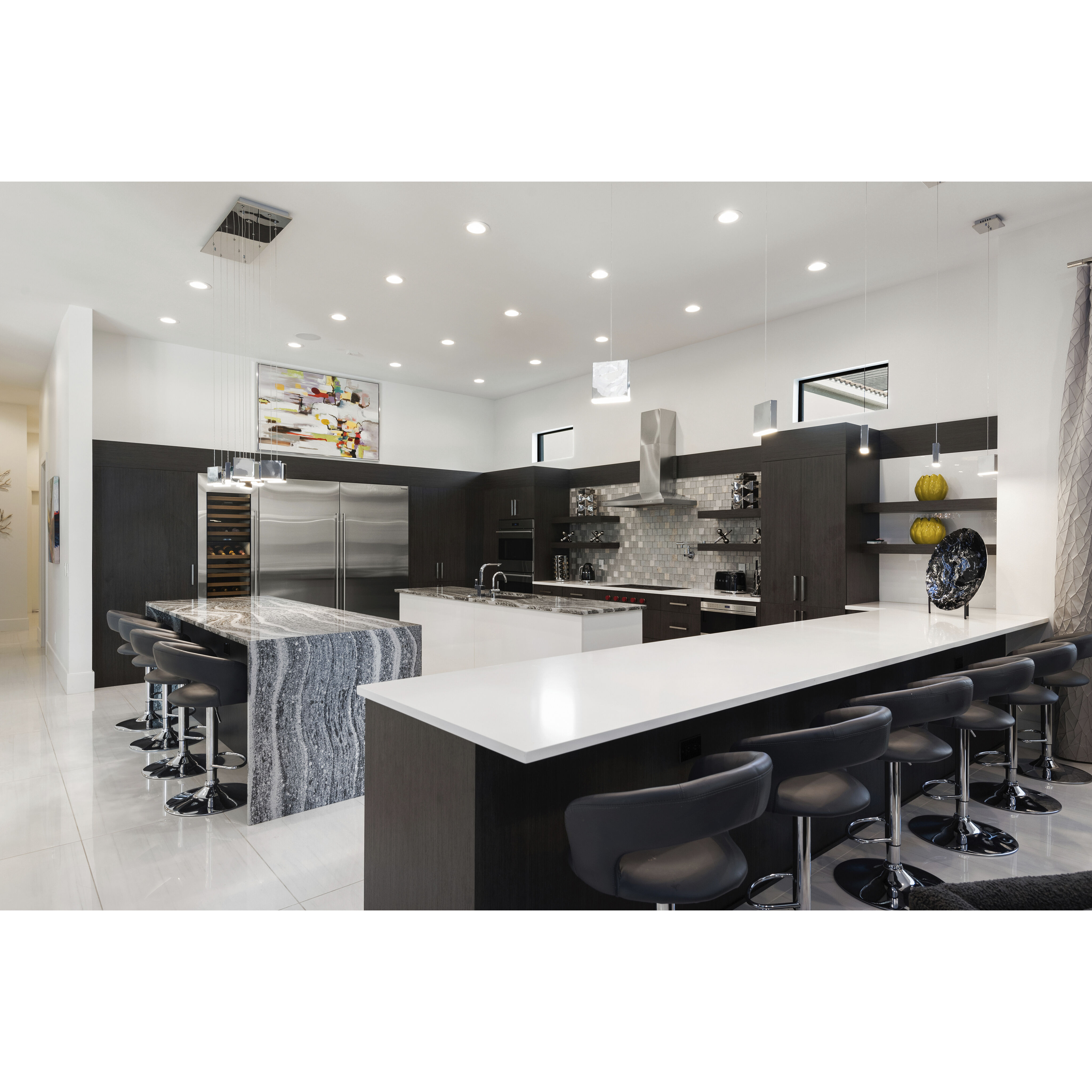 Brick LED 3 inch Polished Chrome Mini Pendant Ceiling Light