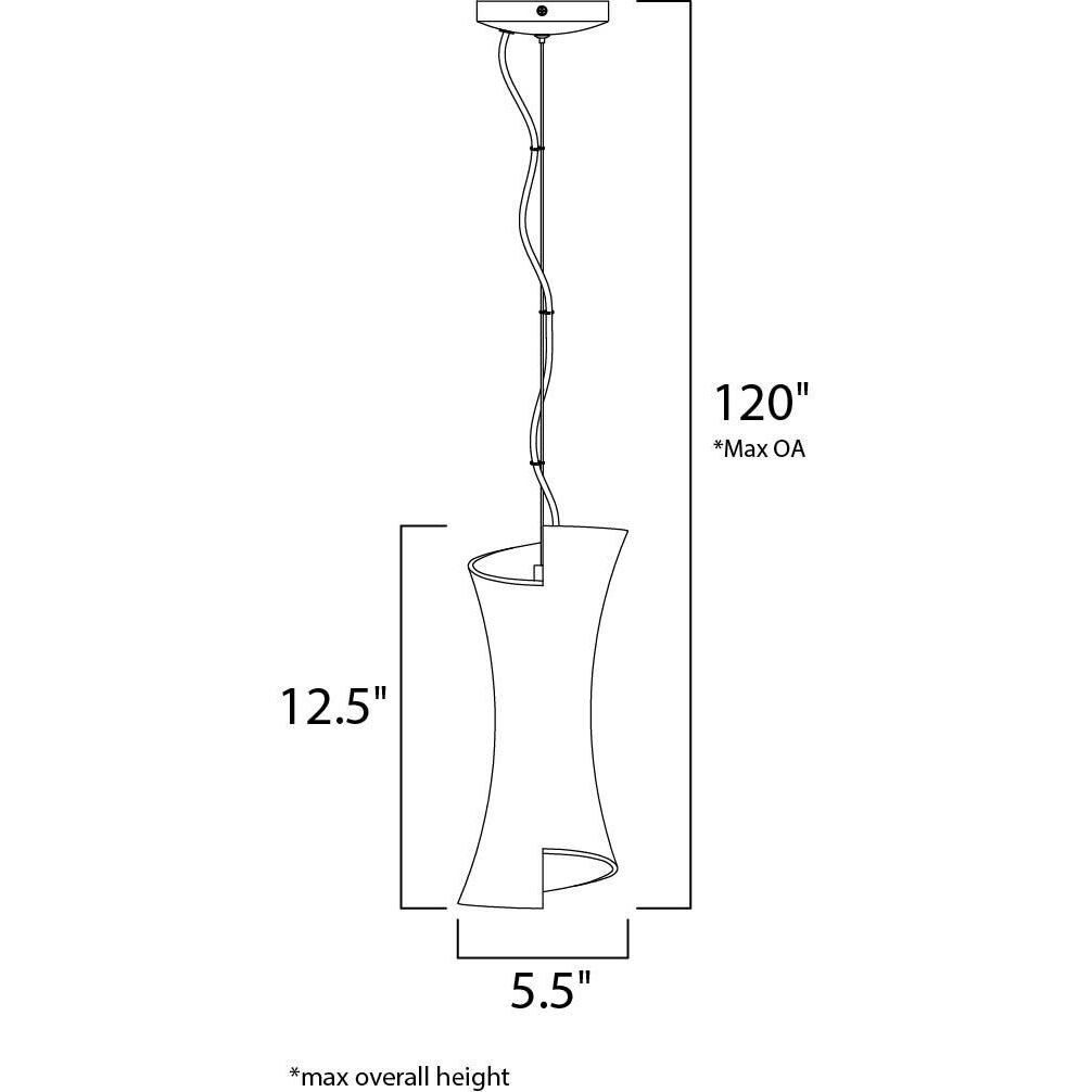 Conico 1 Light 5.5 inch Satin Nickel Single Pendant Ceiling Light