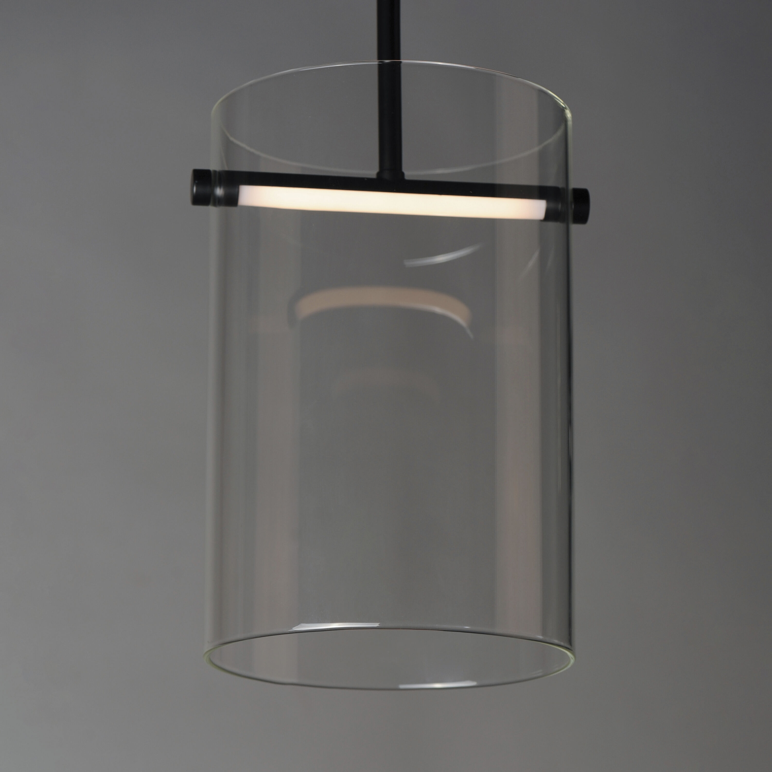 Polo LED 7.75 inch Black Mini Pendant Ceiling Light