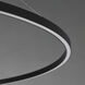 Groove 5CCT LED 72 inch Black Ring Pendant Ceiling Light