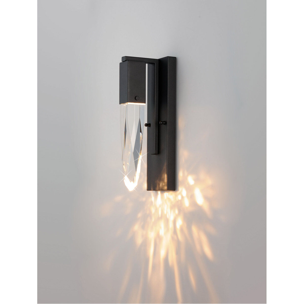 Quartz LED 4.75 inch Black Bath Vanity Light Wall Light