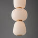 Soji LED 6 inch Black and Gold Single Pendant Ceiling Light