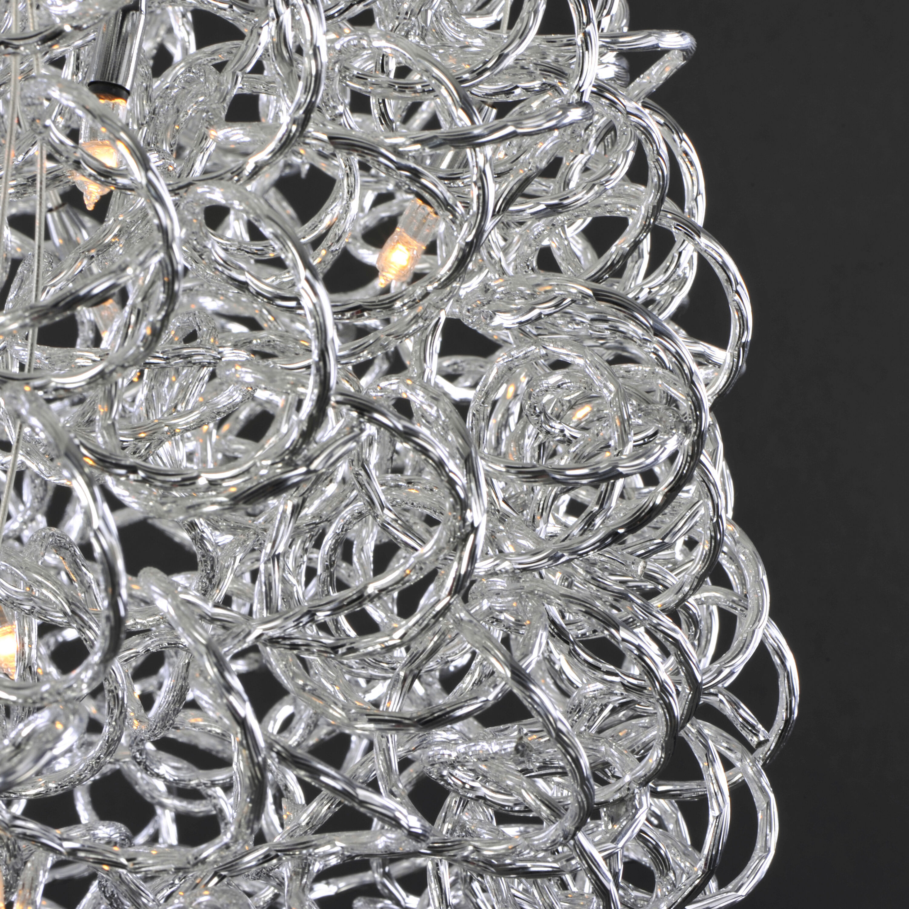 Dazed LED 31.5 inch Polished Chrome Single Pendant Ceiling Light