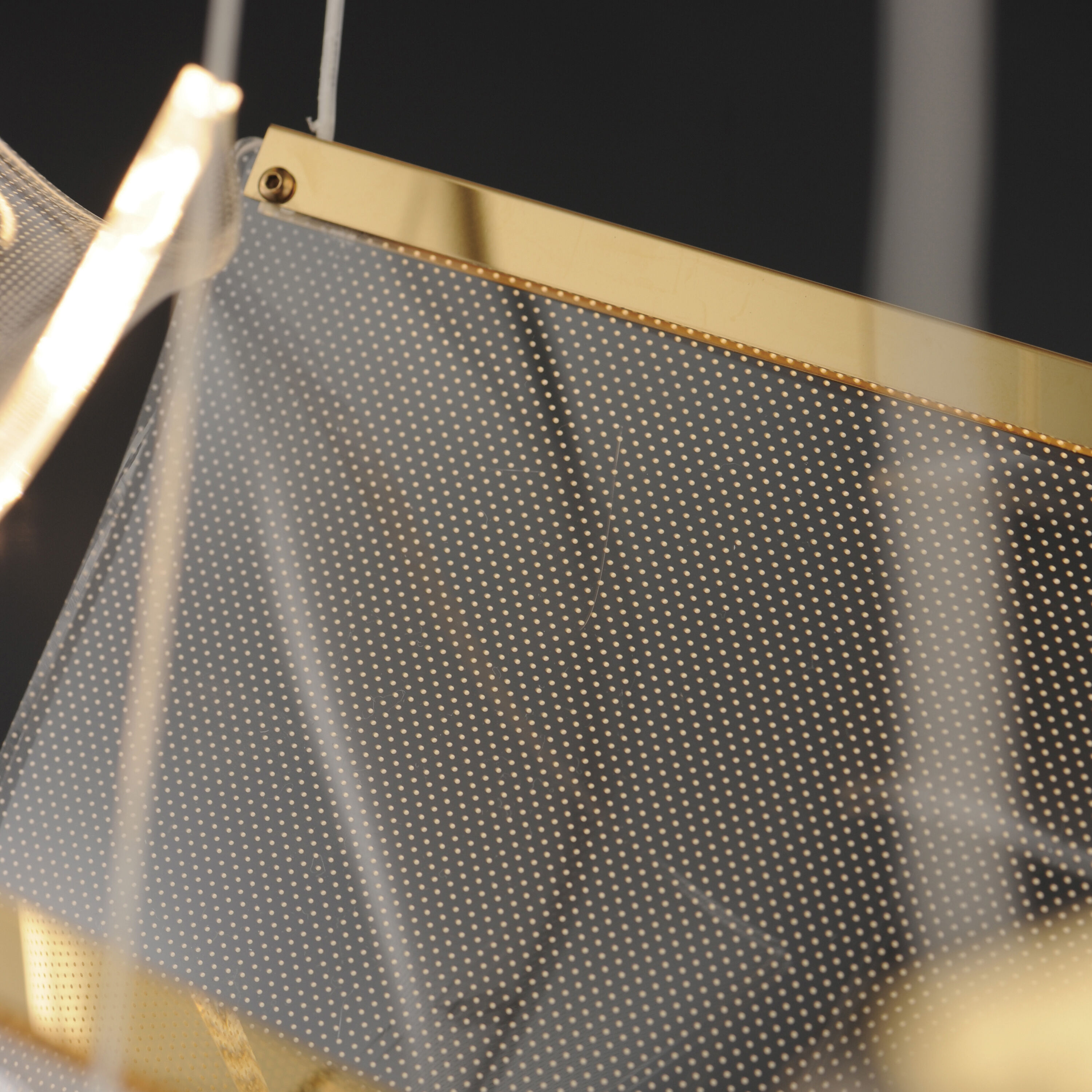 Rinkle LED 27.5 inch French Gold Multi-Light Pendant Ceiling Light