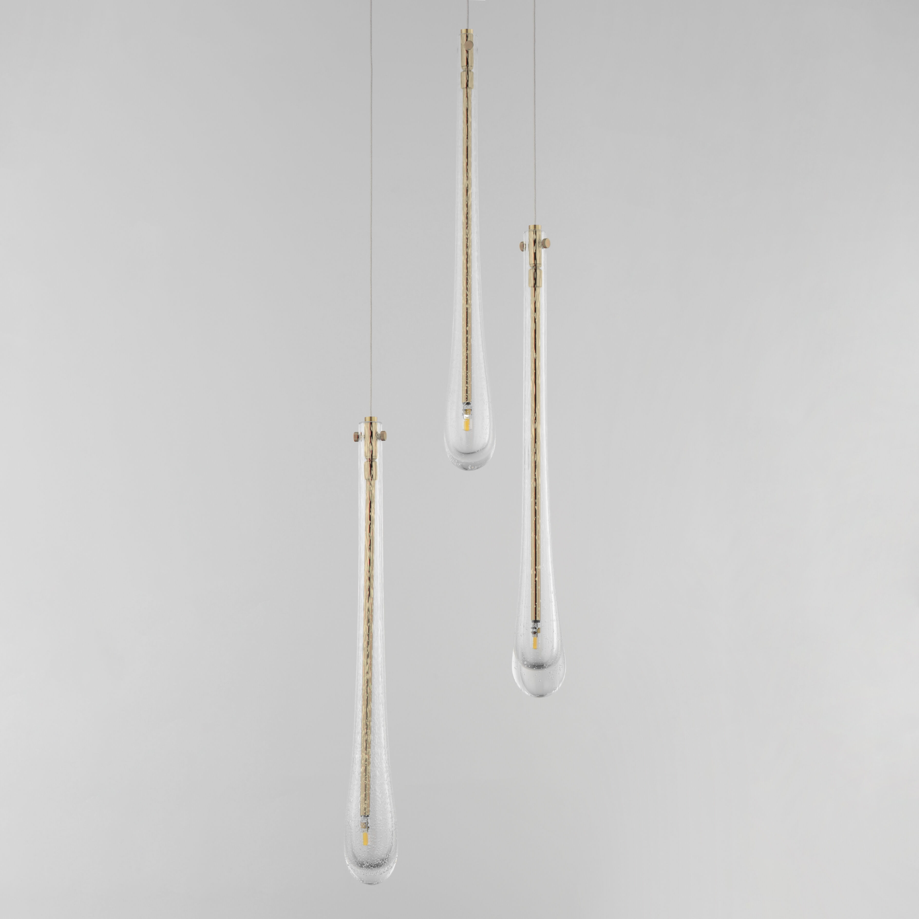 Stillo LED 10 inch Gold Multi-Light Pendant Ceiling Light