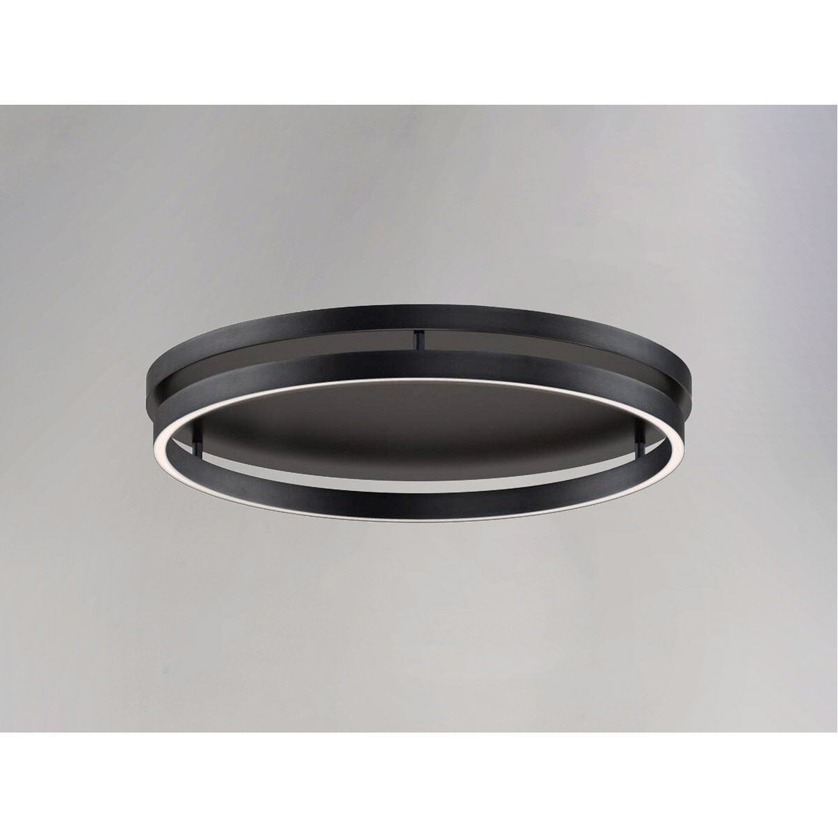 Groove LED 24.5 inch Black Flush Mount Ceiling Light