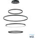 Groove WiZ LED 39.5 inch Black Single Pendant Ceiling Light