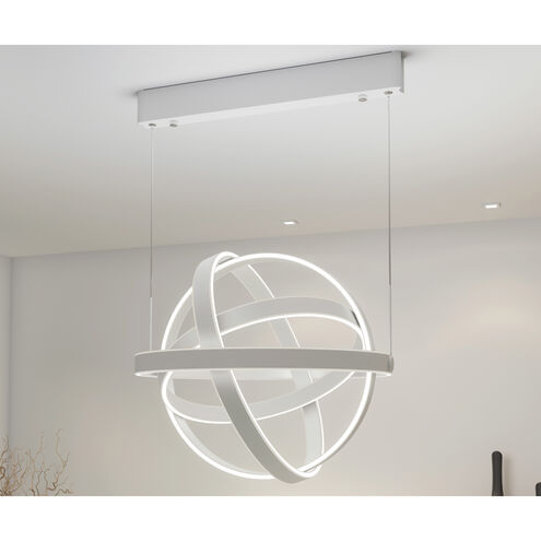 Gyro LED LED 25.75 inch Matte White Single Pendant Ceiling Light