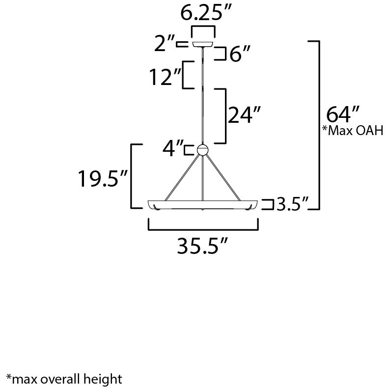 Geist LED 35.5 inch Textured White Ring Pendant Ceiling Light