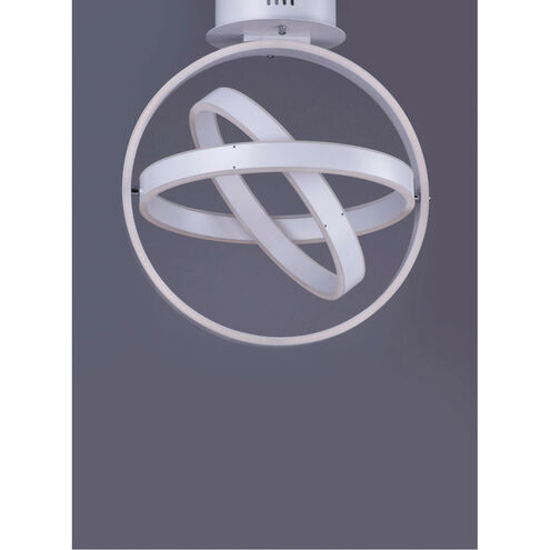 Gyro LED LED 18 inch Matte White Flush Mount Ceiling Light