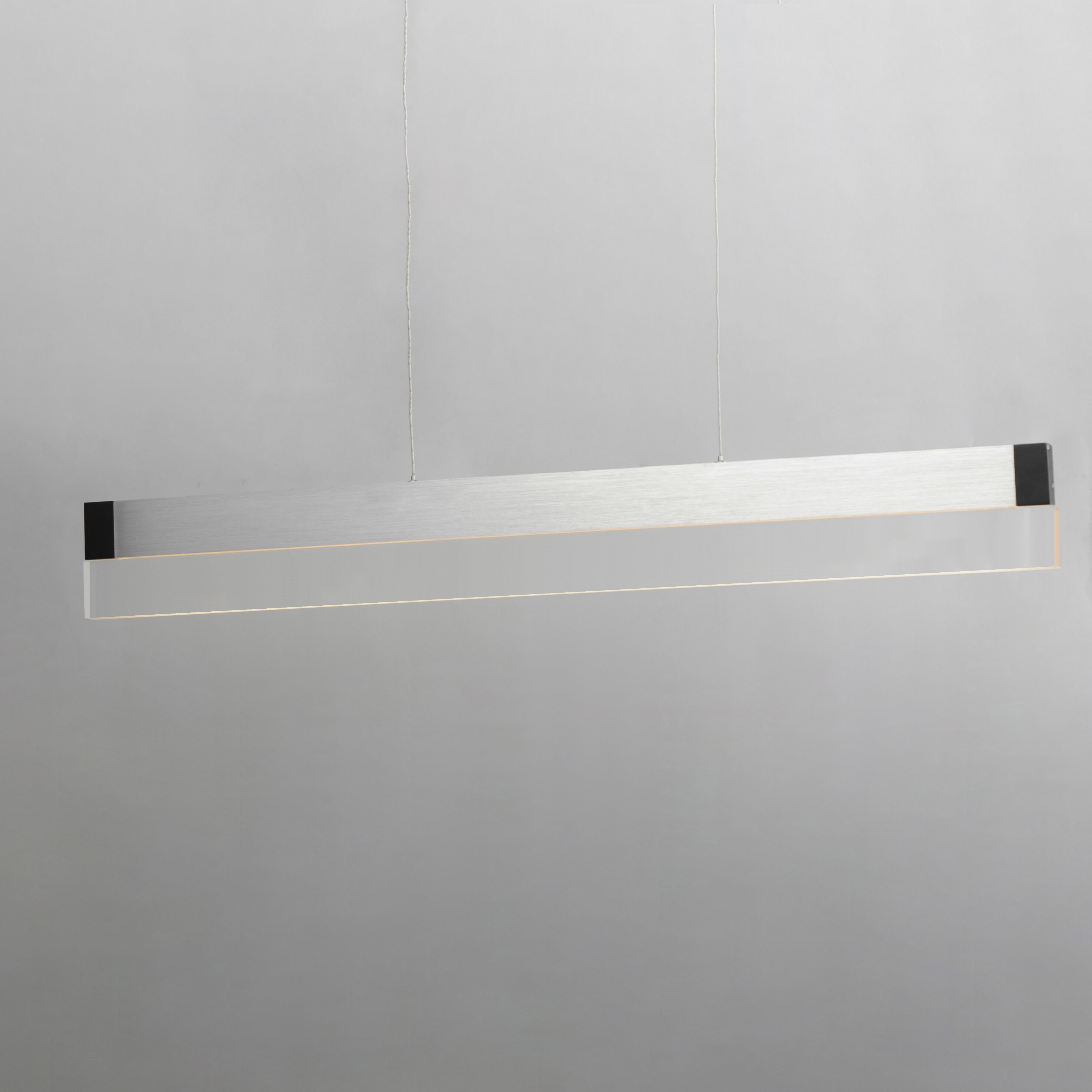 iBar LED 61.5 inch Brushed Aluminum Linear Pendant Ceiling Light