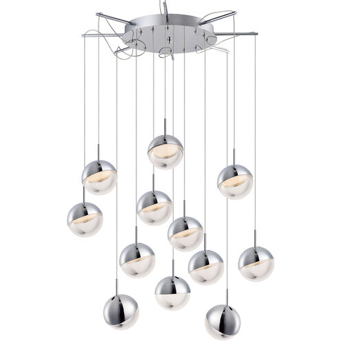 Spot LED 26.75 inch Polished Chrome Multi-Light Pendant Ceiling Light