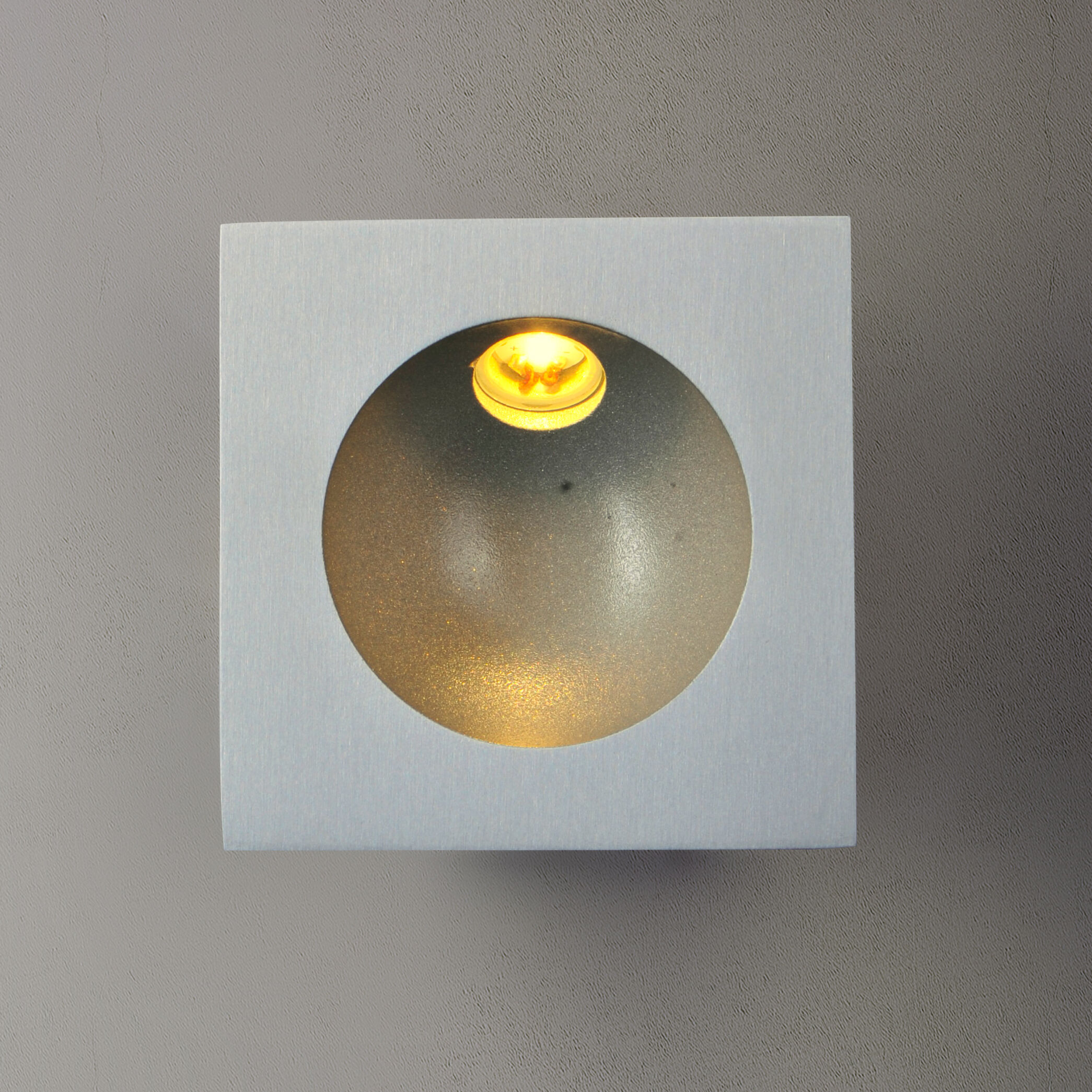 Alumilux Step Light LED 3.25 inch Satin Aluminum Outdoor Wall Sconce