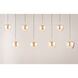 Newton LED 10.5 inch Black and Gold Multi-Light Pendant Ceiling Light