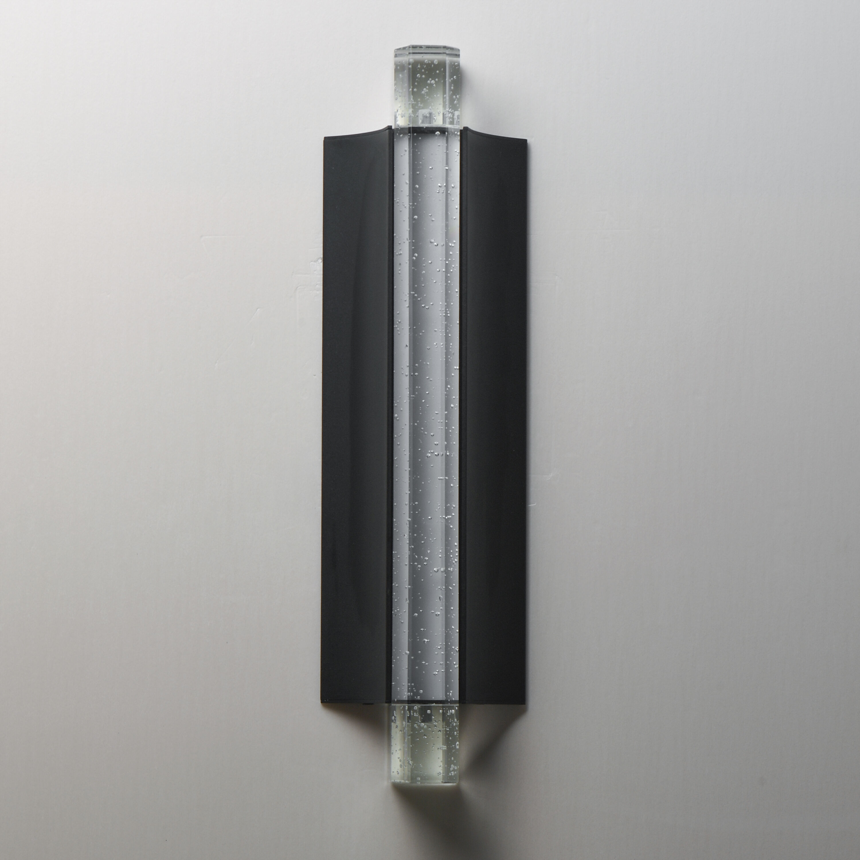 Hyperion LED 5 inch Black ADA Wall Sconce Wall Light in Clear Crystal