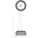 Cambria LED 21.5 inch Oyster Single Pendant Ceiling Light