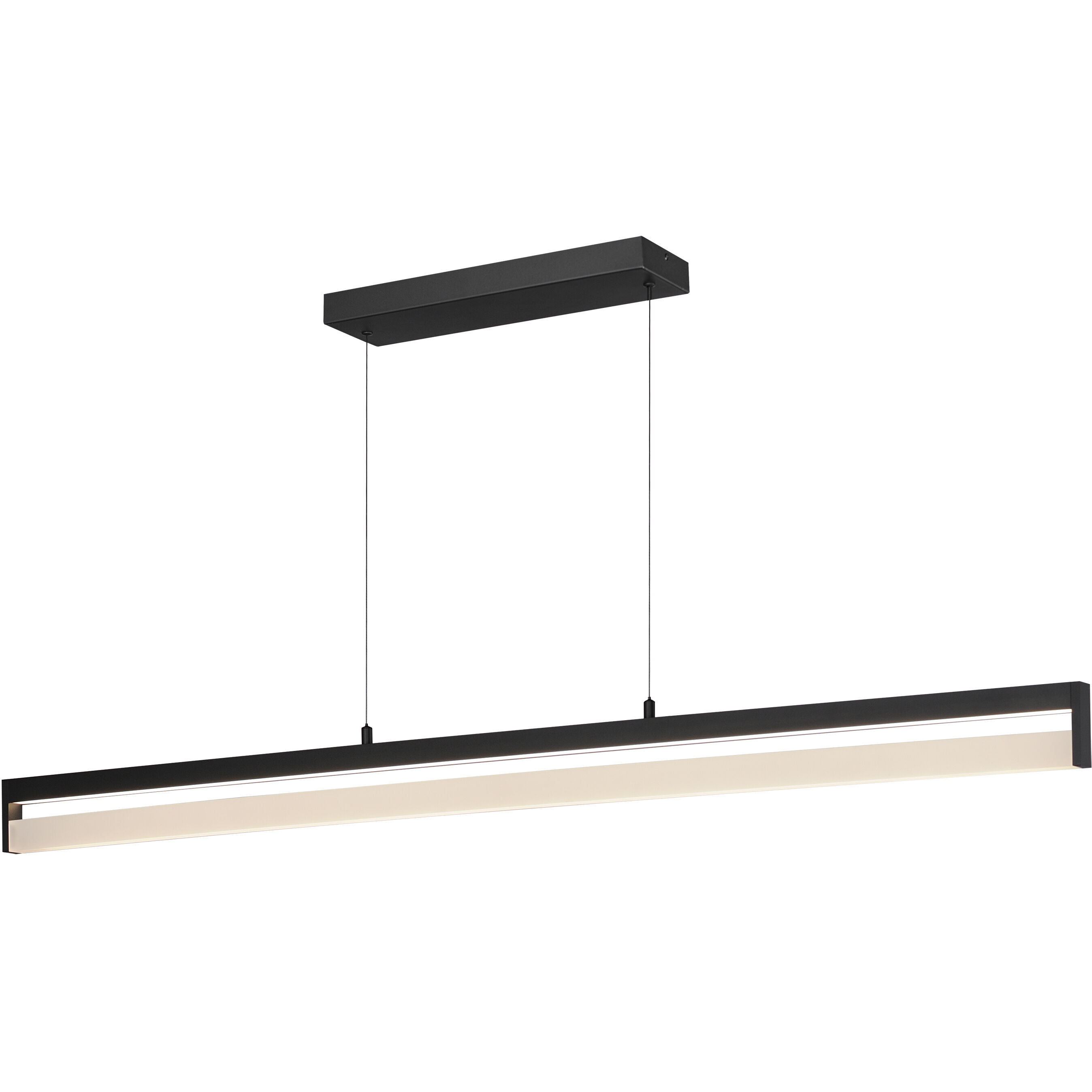 Crossbar LED 1.25 inch Black Single Pendant Ceiling Light