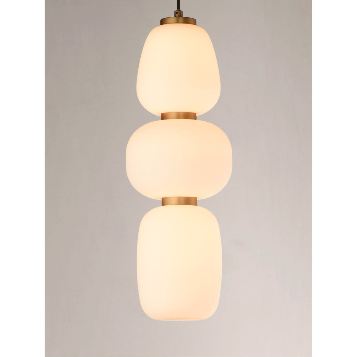 ET2 E25067-92BKGLD Soji LED 6 inch Black and Gold Single