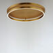 Groove WiZ LED 24.5 inch Gold Flush Mount Ceiling Light