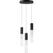 Reeds LED 11.75 inch Black Multi-Light Pendant Ceiling Light